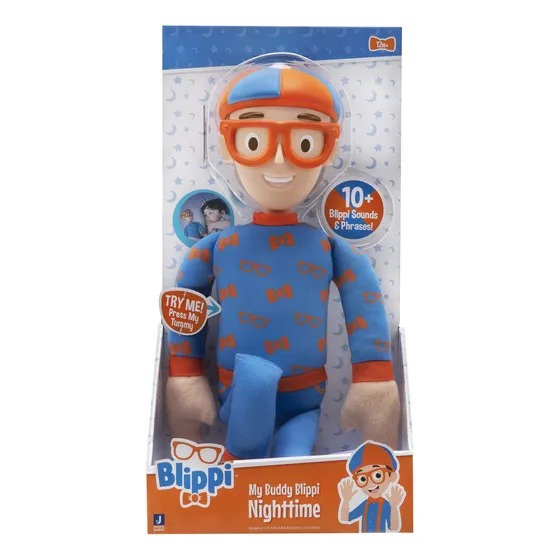 Blippi Peluche De Características Nocturnas, Incluye Felpa. Color Multicolor