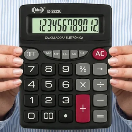 Calculadora Grande De Mesa 12 Dígitos Para Escritório E Loja