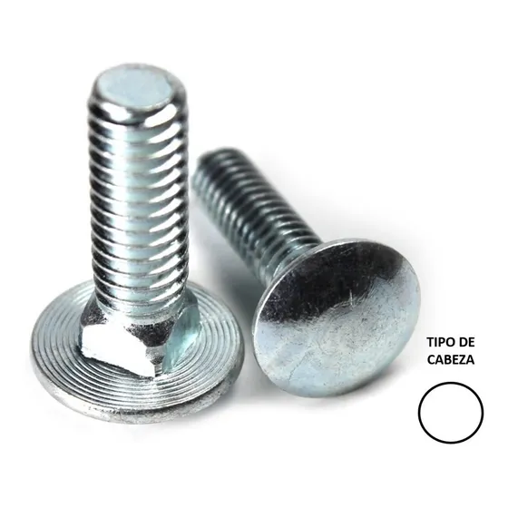 Tornillo Coche Inoxidable T-304 5/16'' X 3''  (50 Pzs)