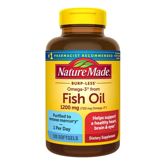 Suplemento De Aceite De Pescado Nature Made Burp Less Omega