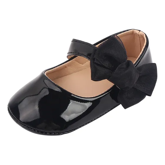 Sapatos Para Meninas, Lindo, Laço, Antiderrapante, Com Fundo