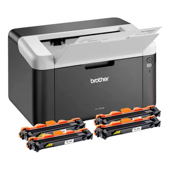 Impresora Laser Brother Hl 1212 Wifi + Regalo 4 Toners 