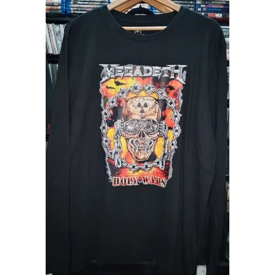 Suéter Rock Megadeth (logos Record)