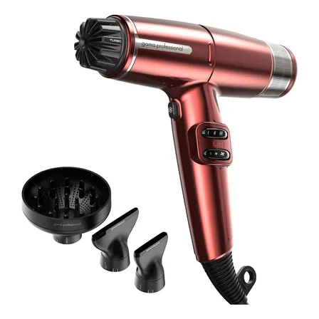 Secador Gama Professional Iq Lite Ultra Light Dual Filter Color Rojo
