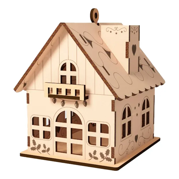 Casa Navideña Para Colgarla O Asentarla, Decoración Navidad