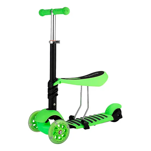 Monopatín Tripatín Infantil Con Asiento Plegable Luz Led Ub