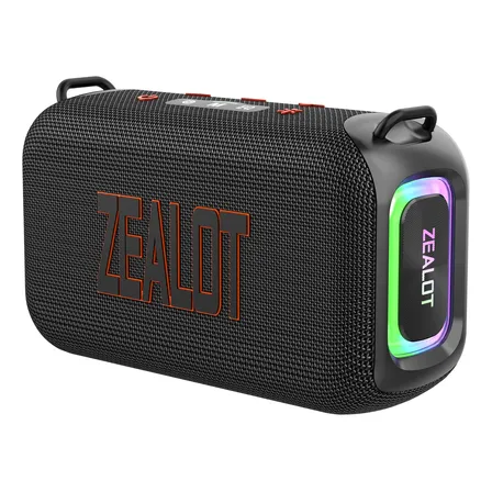 Caixa De Som Bluetooth Portátil Zealot S85 120w Boombox Para Área Externa Com Luzes Led Preto 127/220v