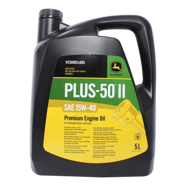 Aceite 15w-40 John Deere Plus-50 I I Bidon 5 Litros