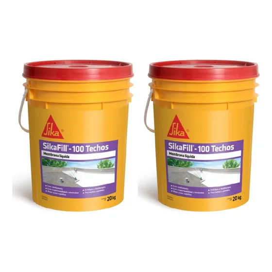 Membrana Líquida Sikafill - 100 Techos 20+20 Kg Colores 