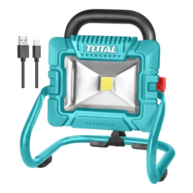 Lampara Reflector 10w Portatil Total Trlf4415