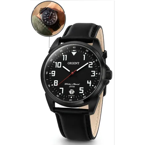 Relógio Tommy Hilfiger Th Oxford Masculino Em Couro Preto 17 Preto