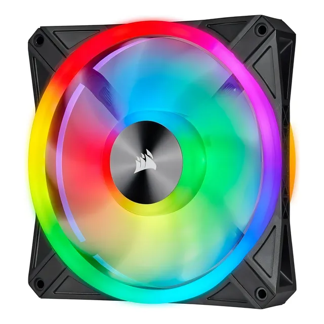2 Ventiladores Corsair 140mm Icue Ql140 Rgb Pwm Controlador