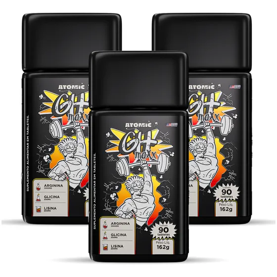 Kit 3x - Gh Maxx 90 Tabs - Atomic Labs - Suplemento Natural