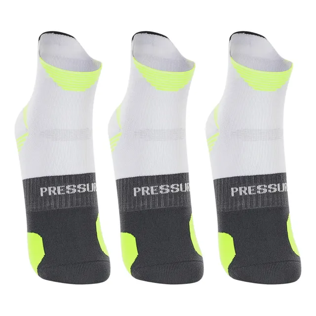 Kit 3 Meias Corrida Cano Curto Running Lupo Anti Bolha 15422