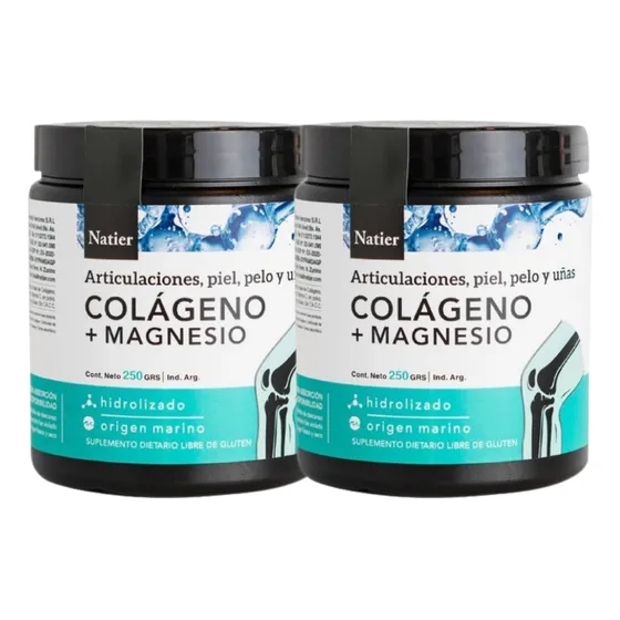 Combo X2 Hidrolizado + Magnesio Polvo 250gr.