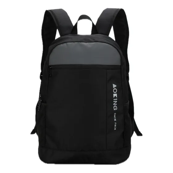 Mochila Escolar Liceal Aoking Xn3517 Color Negro Diseño de la tela Lisa