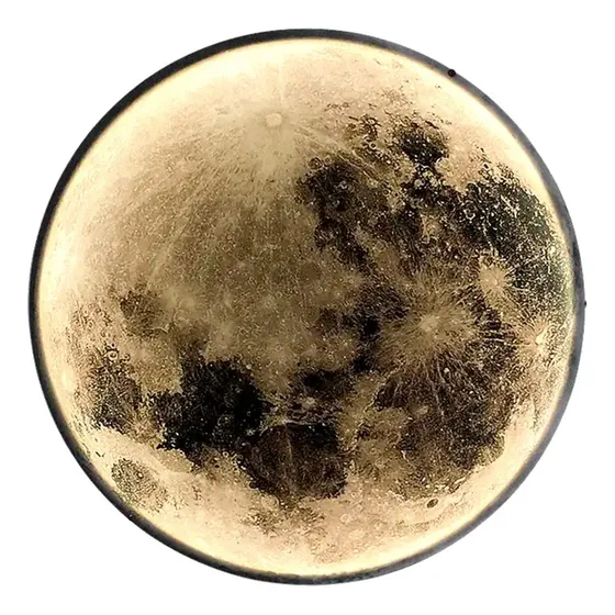 Luz Maxwell MoonGlow color gris oscuro con pantalla color no aplica 220V 35cm x 35cm x 35cm de diámetro