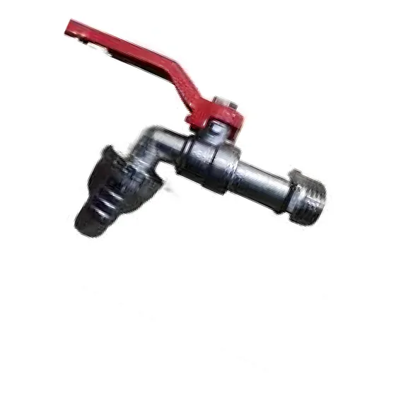 Llave De Chorro Pza Sy-539 Hidrotex Con Mango Rojo