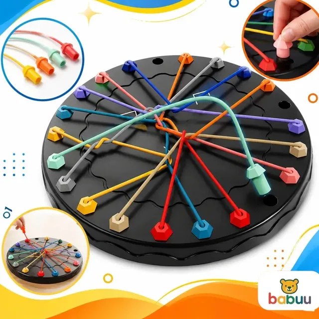 Jogo Desafio Desenrolar Cordas Anti Estresse Raciocínio Quebra Cabeça Babuu Brinquedos Educativos