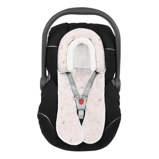 Capa Bebe Conforto + Apoio Redutor De Cabeça Cor Tulipa