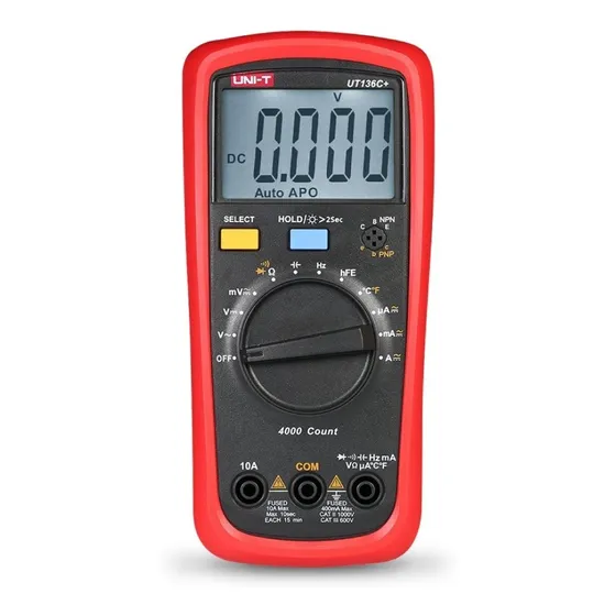 Tester Multimetro Capacimetro Digital 40mf Uni-t Ut136c+