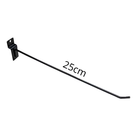 Ganchos Para Painel 100 Unidades Canaletado 4,40 Mm 25 Cm Cor Preto