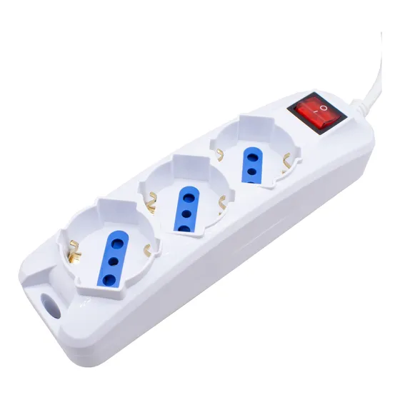 Alargue 3 Toma Schuk 5m C/llave Led Life Sl3503-5m