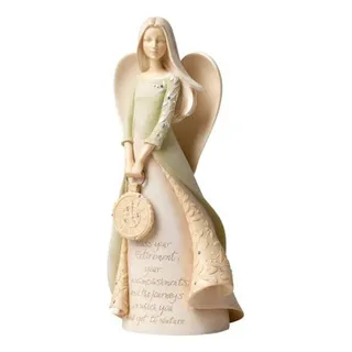 Figura De Ángel De Retiro Enesco Foundations, Resina, 9 Figura De Ángel De Retiro Enesco Foundations, Resina, 9