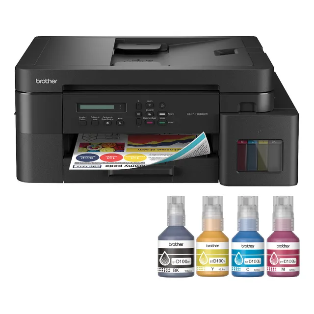 Multifuncional Brother Dcp-t830dw + Kit De Tintas Adicional