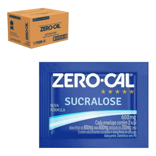 Adoçante Em Pó 100% Sucralose Adoçante Dietético Em Sache