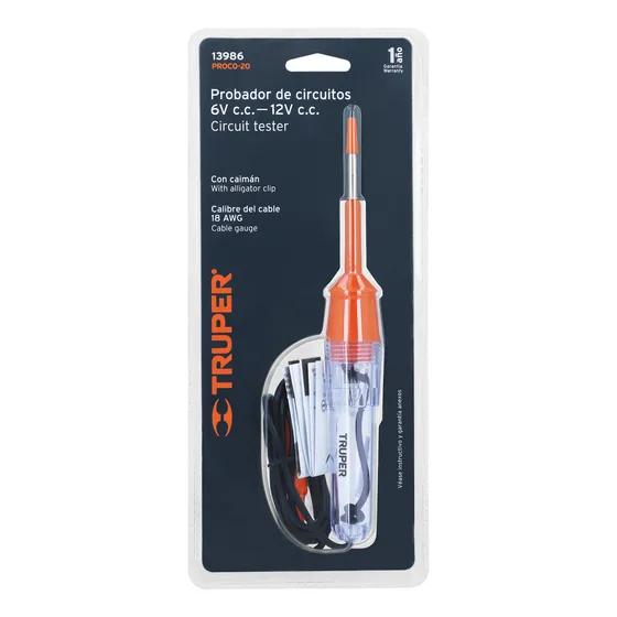 Probador Corriente Directa 12v Truper 13986 Fk