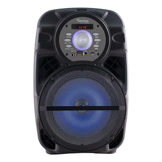 Parlante Kanji Acid New portátil con bluetooth negro