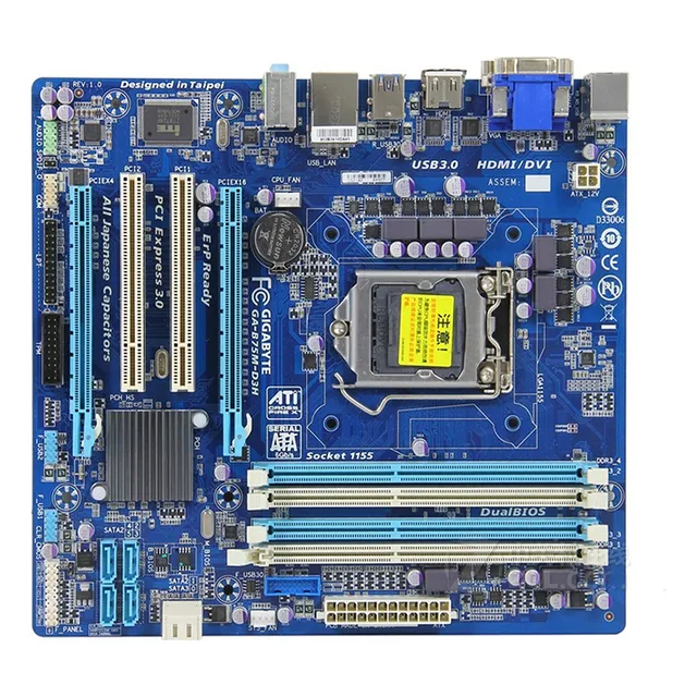 Gigabyte B75m-d3h Placa Base Lga 1155 Ddr3 Atx