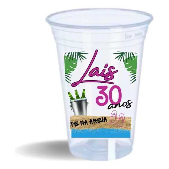 Copo Personalizado 300ml, Desenho Colorido, Frases, 100unid.