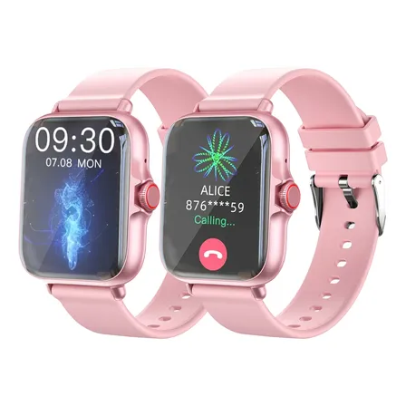 Reloj Inteligente Unisex Con Llamadas Bluetooth Rosa