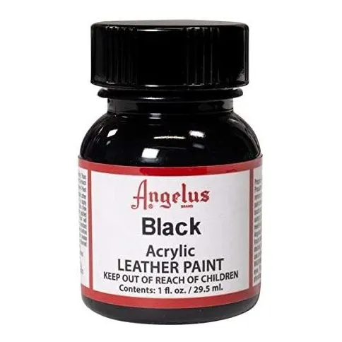 Angelus Pintura Acrilica Para Cuero Negra 1oz