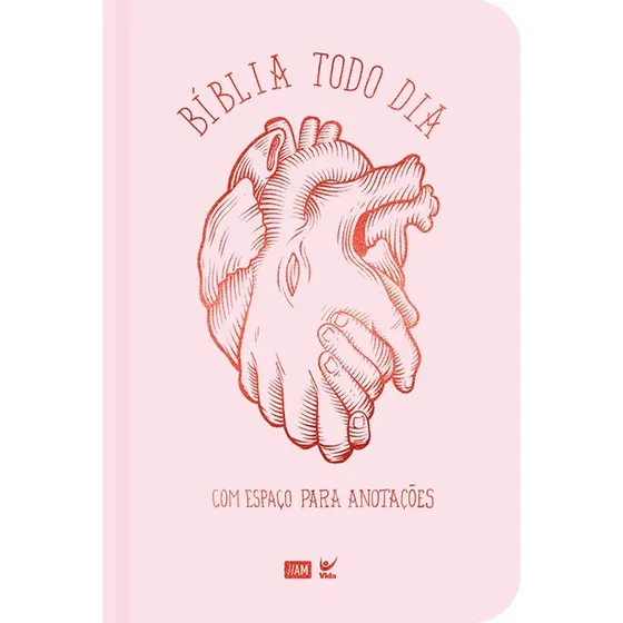 Bíblia Devocional Todo Dia E Espaço Para Anotações Rosa Coração, De Vida. Editora Ed Vida, Capa Dura, Edição 1ª Edição Em Português