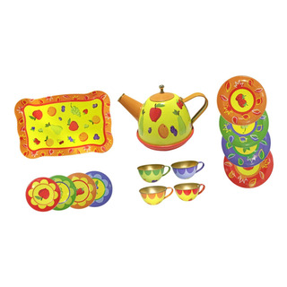 Juego De Té Pequeño Para Niña, Juguete Para Amarillo Juego De Té Pequeño Para Niña, Juguete Para Amarillo