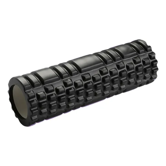 Rodillo Yoga Elongación Masaje Fitnics Roller Foam 33x13 Cm Color Negro