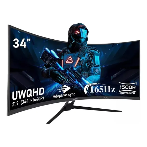Monitor Curvo Ultra-amplo De 34''1ms 3440*1440 Hdmi+dp