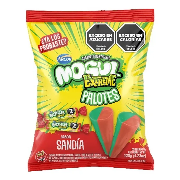 Caramelos Mogul Extreme Palotes Sandia 120g sin tacc