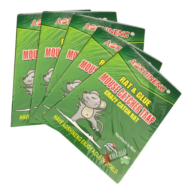 Cebo Grande Trampa X5 Adhesiva Ratones Rata Insectos Plaga 