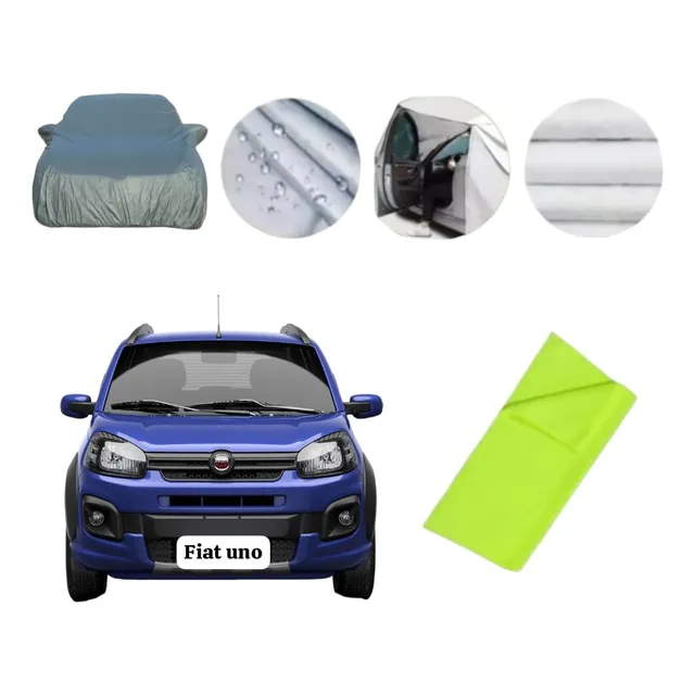 Pijama Forro Carro Fiat Uno Cobertor Premium
