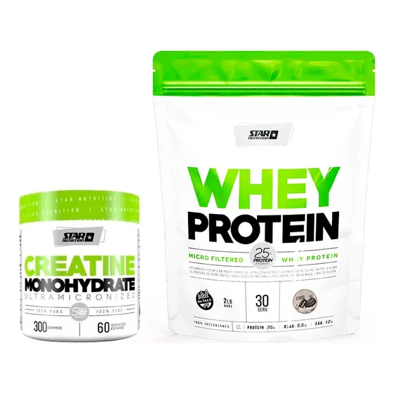 Star Nutrition Whey Protein 2lb + Creatina 300gr Monohidrato
