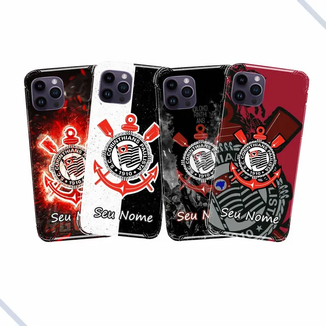 Capa Capinha Com Nome Para Celular Personalizada Corinthians
