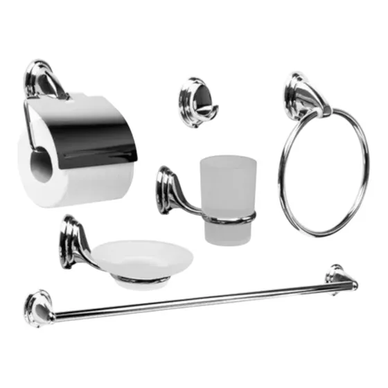  Juego Kit Accesorio Para Baño Acero Inoxidable Set De 6 Uni