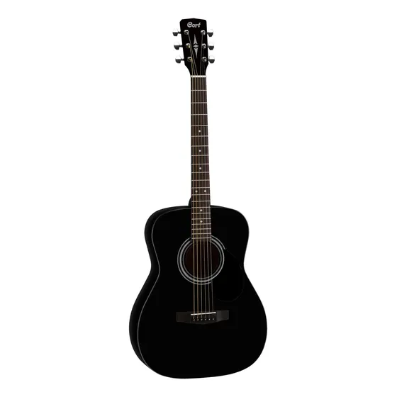 Guitarra acústica Cort Standard AF510 para diestros black satin merbau