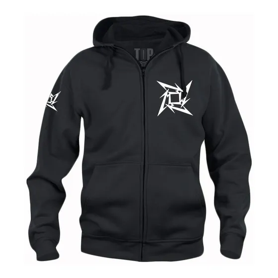 Buzo Buso Hoddie Estampado Capota Cremallera Metallica Rock