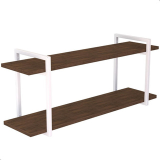 Prateleira Estilo Industrial Para Sala Parede Gnd Bm 100cm Cor Marrom-escuro Prateleira Estilo Industrial Para Sala Parede Gnd Bm 100cm Cor Marrom-escuro