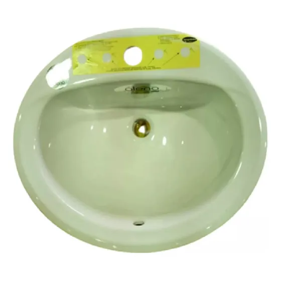 Lavamano Para Empotrar Color Blanco Vca, Marca Venceramica 